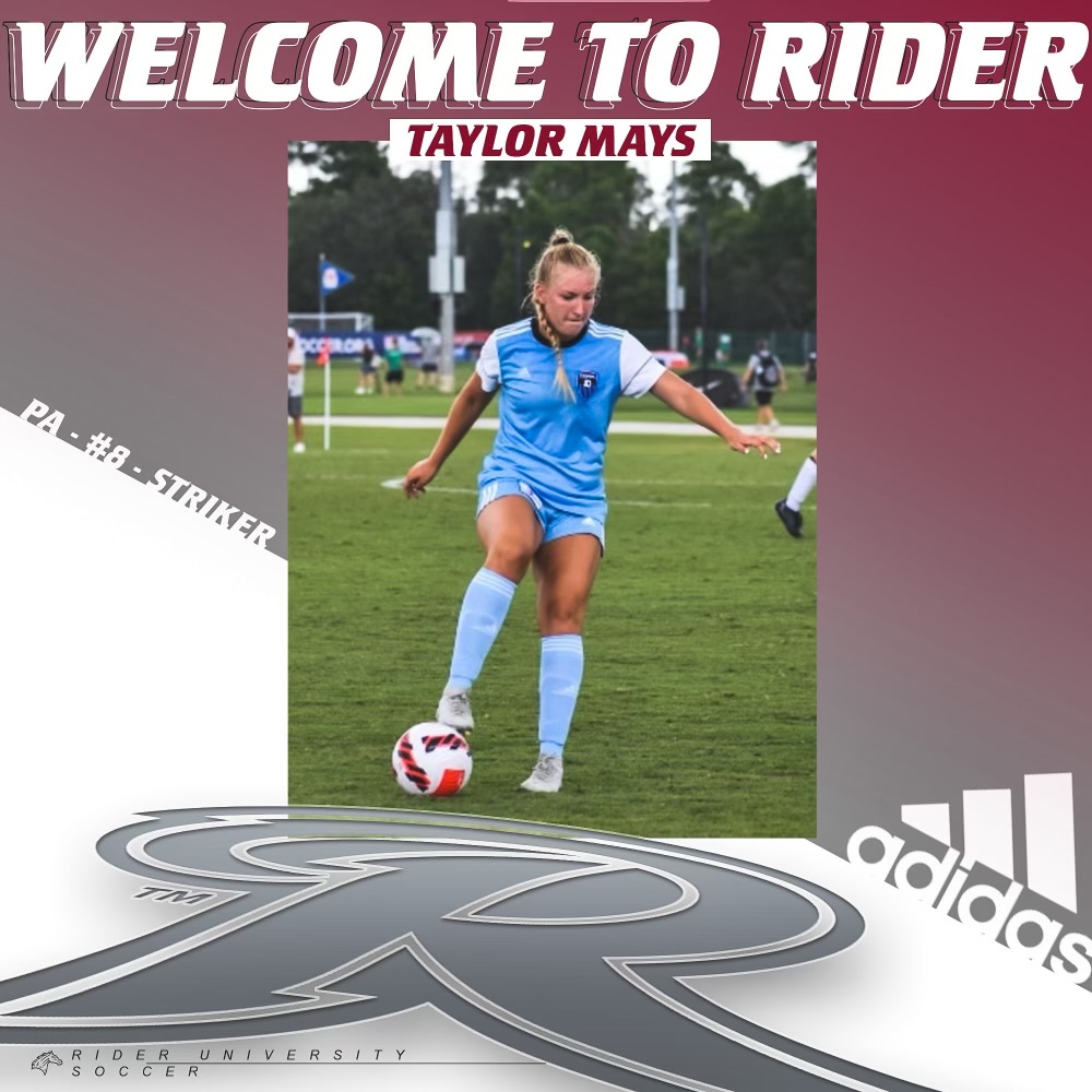 RiderSoccer's tweet photo. **NLI SIGNING DAY UPDATES**  We are excited to announce the signing of Taylor Mays from Pennsbury High School and Philly Coppa. Welcome to the RUWS family Taylor!! #TogetherWeAreRider https://t.co/gOvD406Nfd