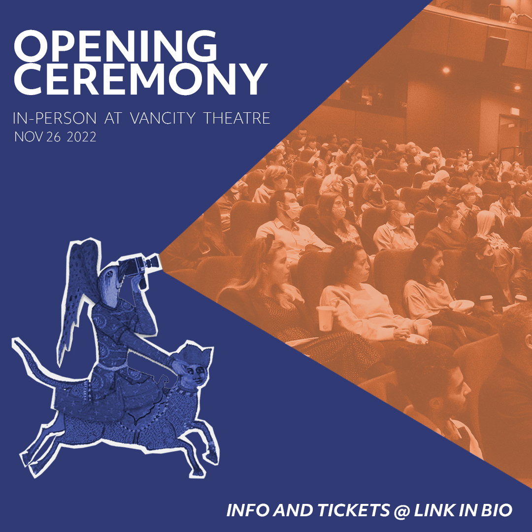 🎉 The #MENA2022 Opening Ceremony takes place November 26 <a href="/viffest/">Vancouver International Film Festival</a>'s Vancity Theatre!
🔊Featuring our special guest emcee @hanimeft, live music @marjanalekhamis, regional delights by <a href="/Tayybeh/">tayybeh</a> 
for more check the link below: 
menafilmfestival.com/events/opening…