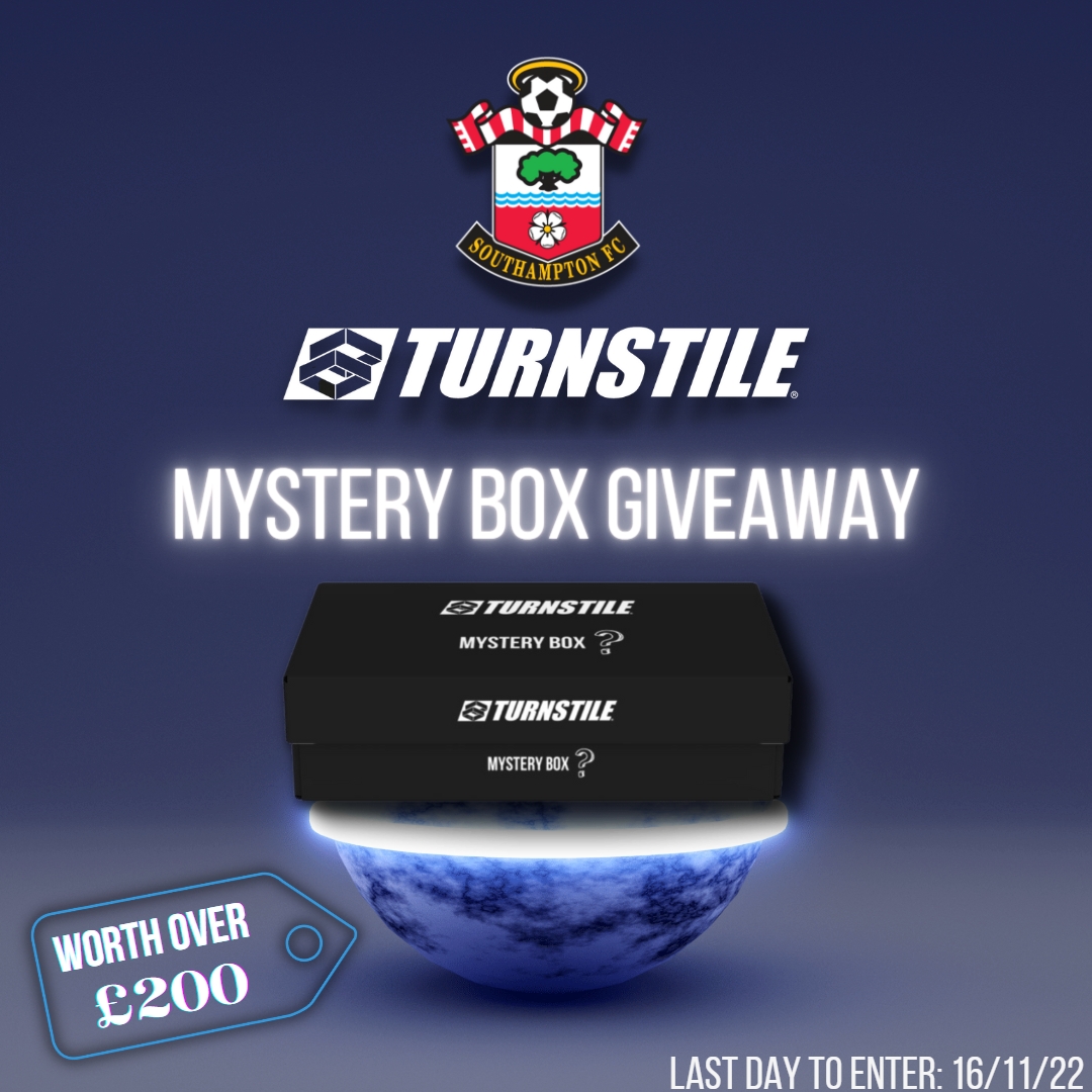 🚨 Mystery Box with Gifts from @SouthamptonFC & @TurnstileStore Giveaway 🚨 For a chance to win🤩 💟 Like & Retweet this post 🤝 Follow @TurnstileStore 🔂 Tag 3 friends in the comments #southamptonfc #saintsfc #Giveaway #Giveaways #FYP #MysteryBox #football #gifts #PremierLeague