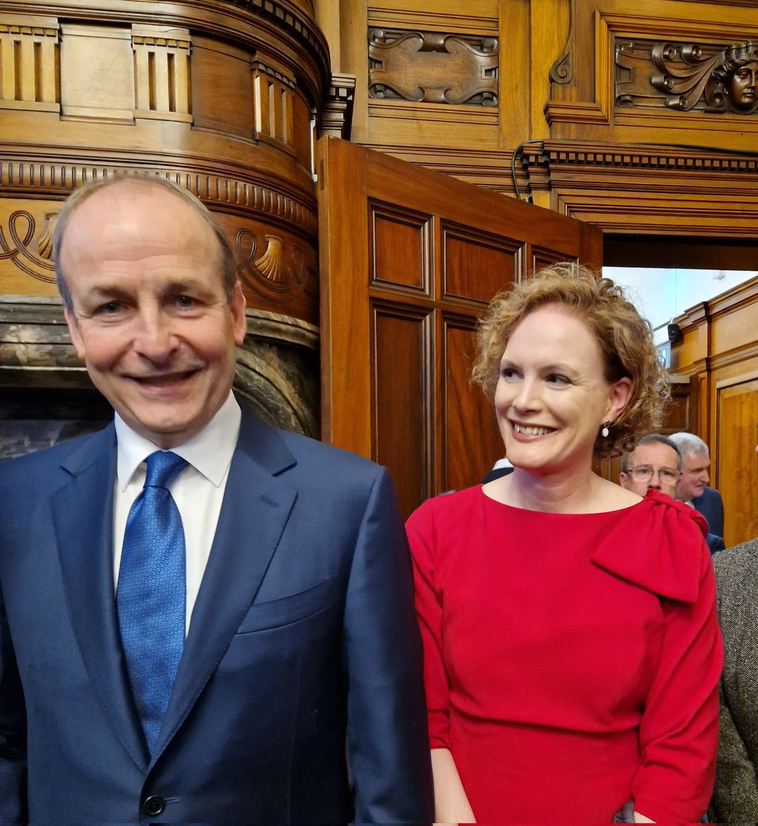 Wonderful to meet the Taoiseach @MichealMartinTD in Manchester today. He spoke about our warm relationship between GM and Ireland and the opportunities going forward