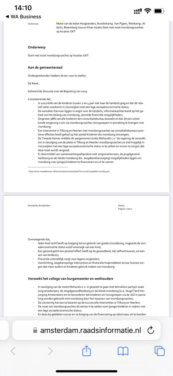 60% van de kinderen 2-4 jaar krijgt geen mondzorg. Gevolg: slechte gebitten, slechte gezondheid en laag zelfvertrouwen. Mondzorgcoaches op het consultatiebureau kunnen de drempel naar de tandarts verlagen. Blij dat mijn raadsbrede motie hiervoor is aangenomen.#gaafgebit #jeugd