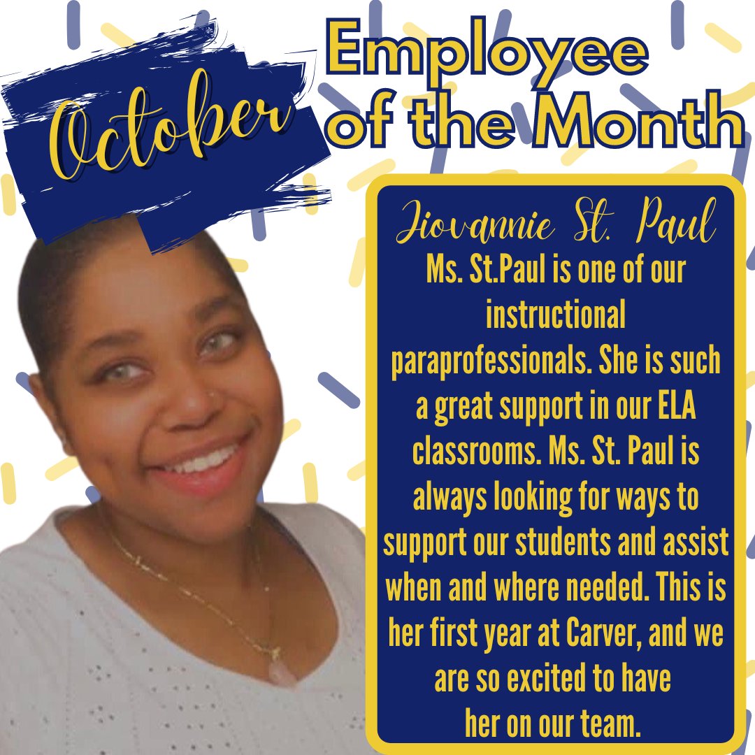 CarverRoadMS's tweet photo. Congratulations to our October Teacher &amp; Employee of the Month! We appreciate these ladies so much and are thankful for all they do for our students here at Carver! #2185Pride https://t.co/irGkvlH1KI