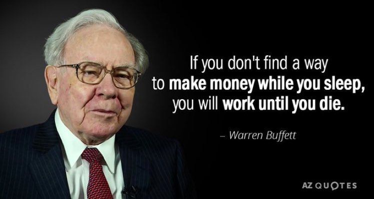 FXT__Trading's tweet photo. Warren Buffett:

"If you don't find a way to make money while you sleep, you will work until you die." https://t.co/iiMW6d78yn