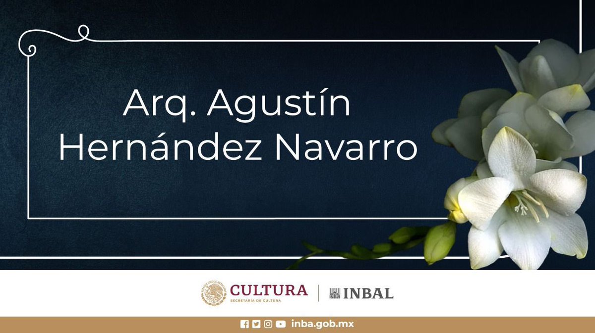 bellasartesinba's tweet image. Lamentamos el sensible deceso del reconocido arquitecto Agustín Hernández Navarro, autor de recintos emblemáticos como el Heroico Colegio Militar, la Escuela del Ballet Folklórico de la ciudad de México, entre otros. 

Enviamos un abrazo a su familia.

Descanse en paz.