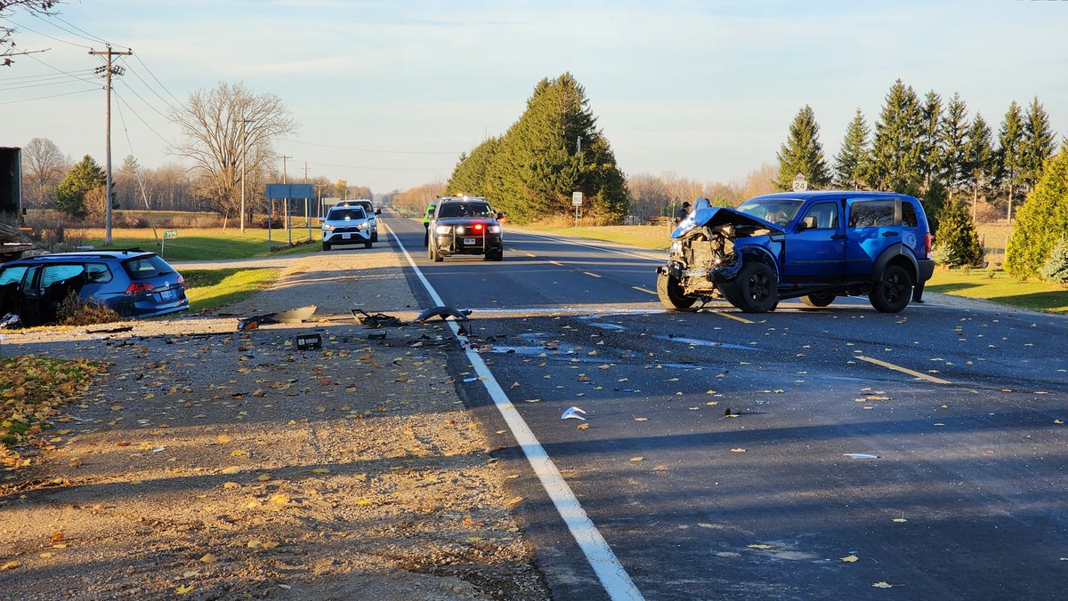 DR on Twitter "Two vehicle crash at Highway 24 and Concession 7