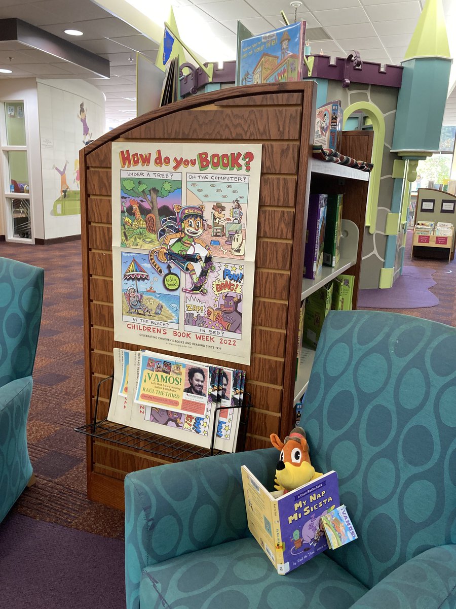 CBCBook's tweet photo. Join @WCDPL tonight at 7pm for an in-person author/illustrator event with 2022 Children's Book Week Poster creator, @raulthe3rd! Register here: https://t.co/3g1b3rlcPz #HowDoYouBook https://t.co/sOfUy5BgXB