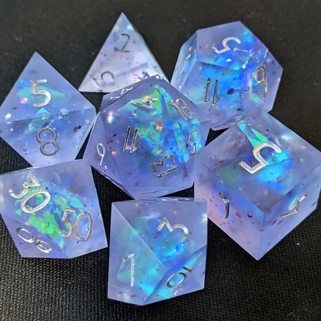 detectmagicdice's tweet photo. fuck did I forget to share "Ice Knife" here on birb
#purpledice #lavendardice #icedice #mattedice #sharpedgedice #handmadedice https://t.co/DFrk98LRgV