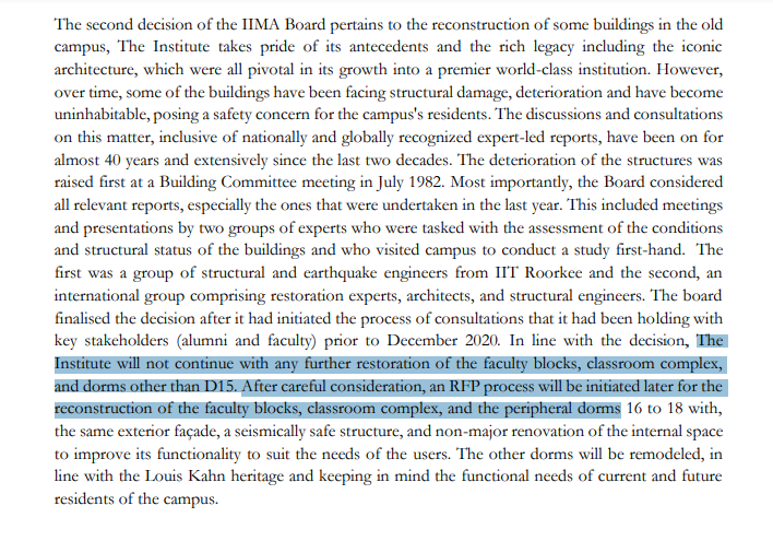 TedGrunewald's tweet photo. BREAKING: 
#UrgentHistoricPreservationAlert
#InternationalHistoricPreservationAlert
#DemolitionAlert

#preservation #HistoricPreservation #CulturalHeritage

The 2020 plan to demolish/gut Louis Kahn's Indian Institute of Management is renewed:
https://t.co/2BG7fk1Urr https://t.co/wEx1NwJ45G