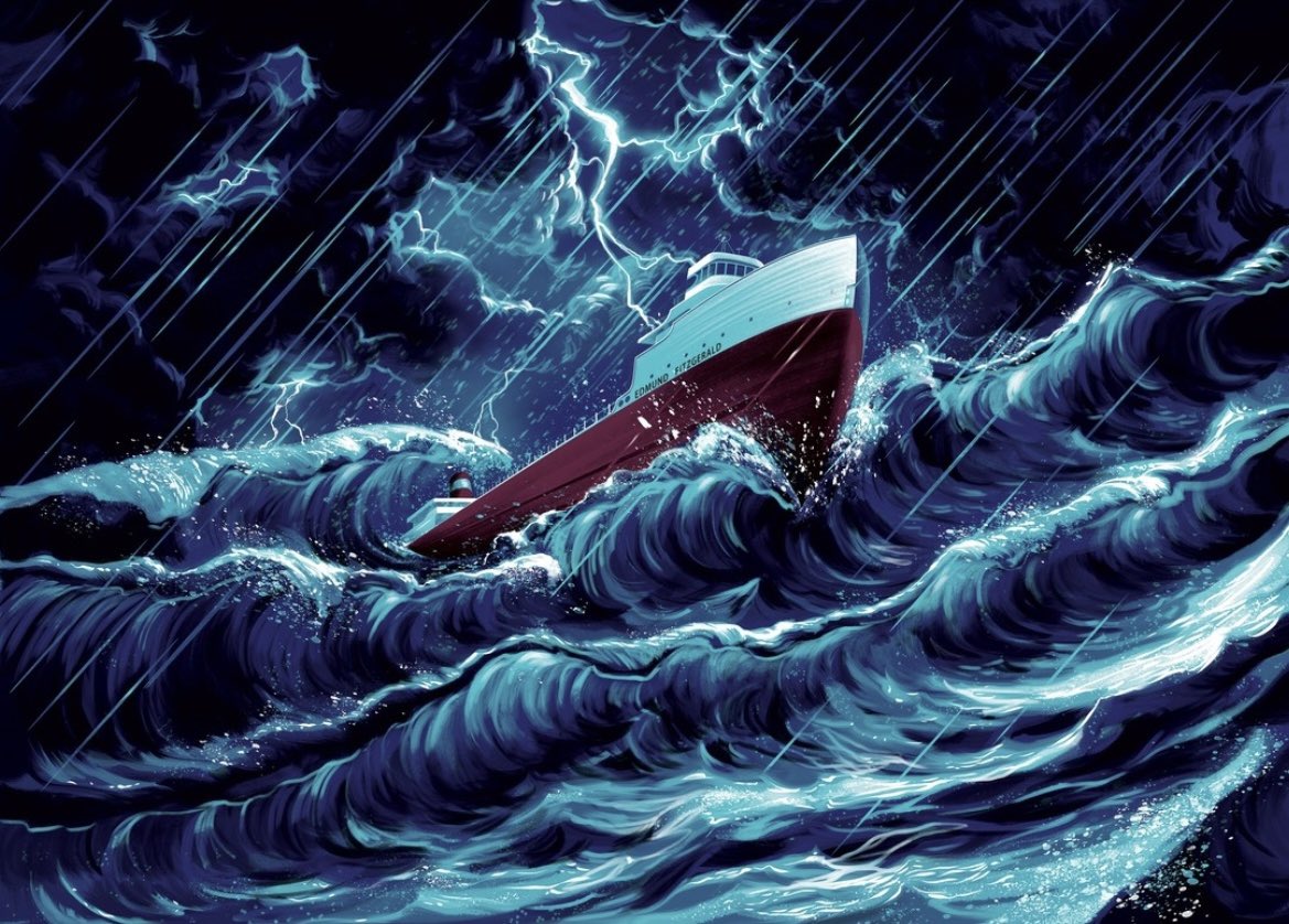 Today marks 47 years since the sinking of the SS Edmund Fitzgerald. Childhood friends with the son of John H. McCarthy, First Mate of the SS Edmund Fitzgerald, Dan &amp; Pat Conway named their porter to honor the 29 men that lost their lives on Lake Superior. Today we remember them.