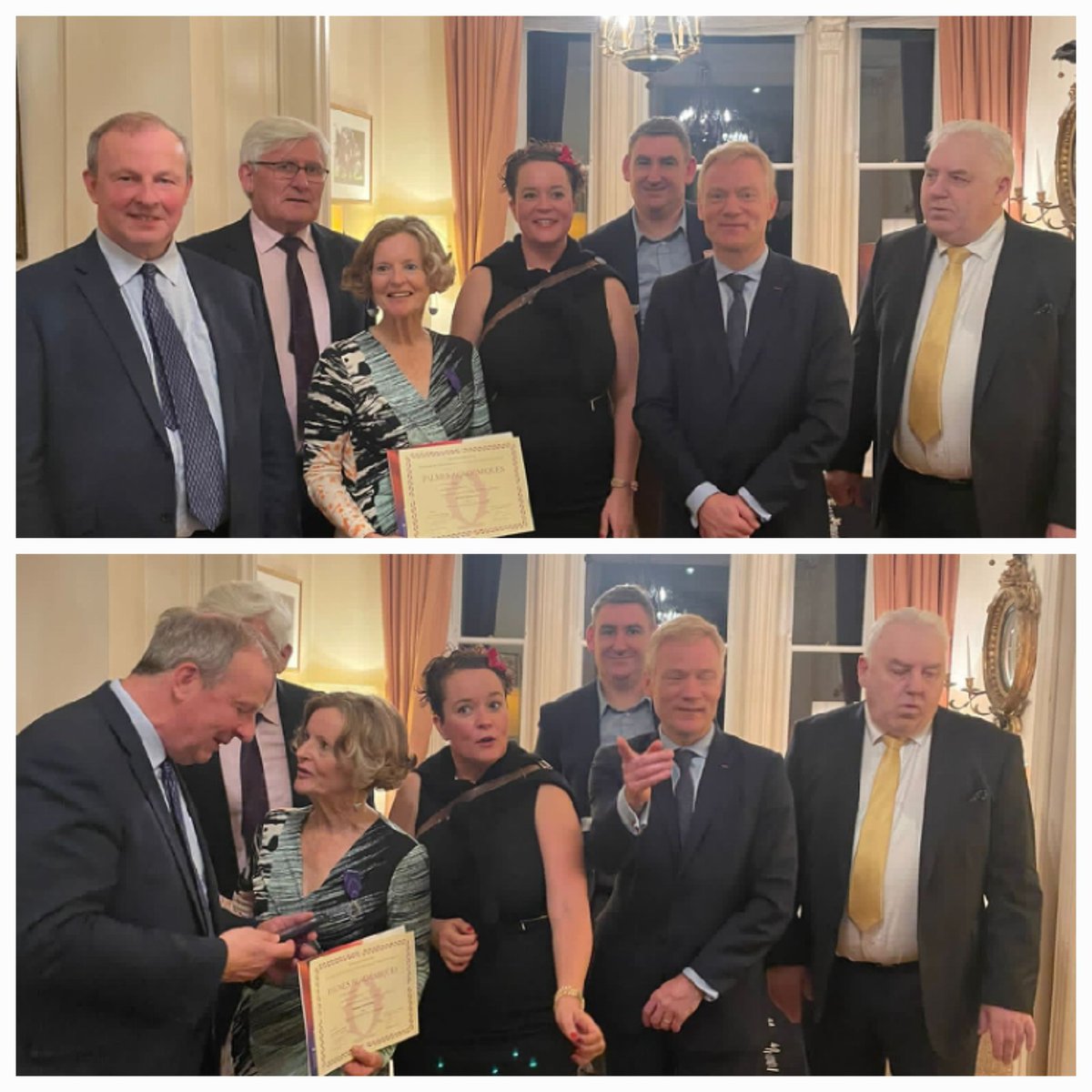 Great recognition for all the Franco-Irish connections at the #rtc and #gmit and <a href="/ATU_GalwayCity/">ATU Galway City</a> throughout the past 30 years. Our colleague #AnneBrindley was awarded the Chevalier des Palmes académiques title for all her work by his Excellency <a href="/vincentguerend/">Vincent Guérend</a> 
<a href="/AmopaIrlande/">AMOPA Irlande</a>