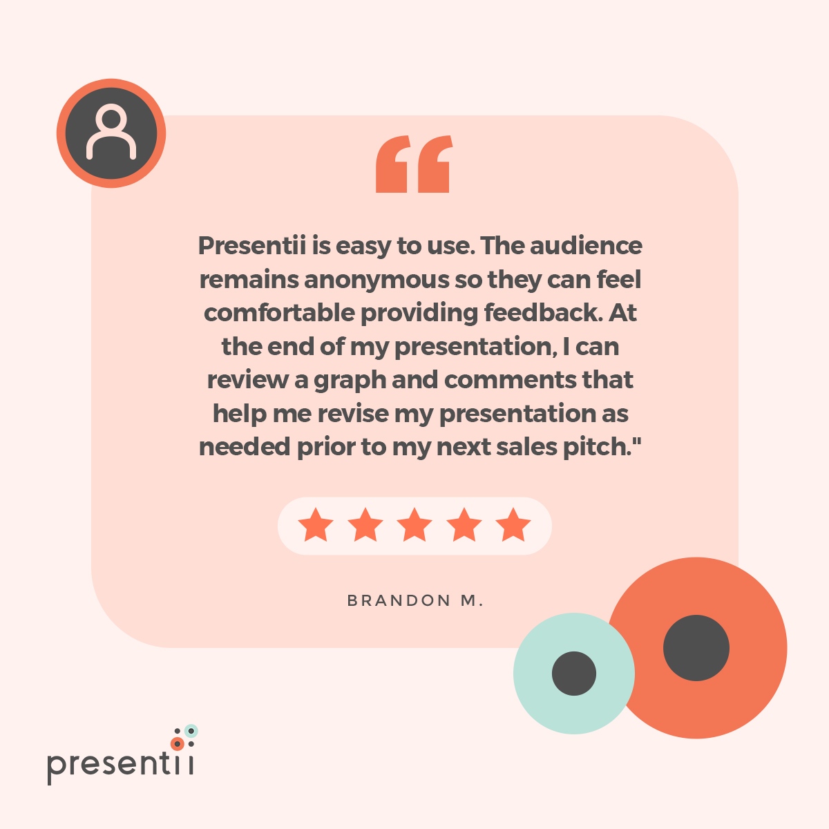 PresentiiApp's tweet photo. Here’s why users ❤️ Presentii!

#review #customerreview #customerreviews #professional #feedback #digital #audience #leader #presentation #webinar #communication #presentationtips #presentationsskills #presentingskills #presenting #presenters #sales #salespitch https://t.co/CLiml3fkOY