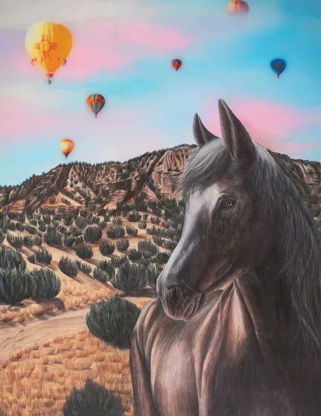 #CongressionalArtCompetition artwork of the day: "Forever an Enchantment" by Michaela Romero of <a href="/Rep_Stansbury/">Rep. Melanie Stansbury</a>'s NM-01 congressional district 

For all the winners: buff.ly/3RMuBQt