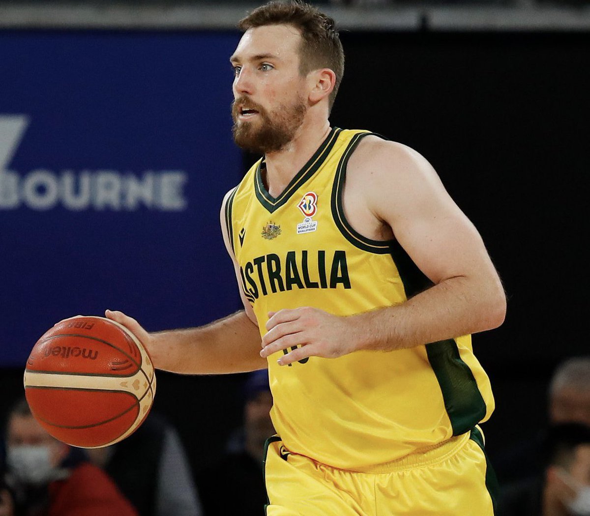 BasketballAus's tweet photo. Mike Kelly Australian Boomers Head Coach for the @FIBAWC qualifying window in Kazakhstan has named @MitchMcCarron and @Nickkay04 as co-captains. 

AUS v KAZ
📺 ESPN
⏰ 1.00am AEDT https://t.co/mQbHFOadIJ