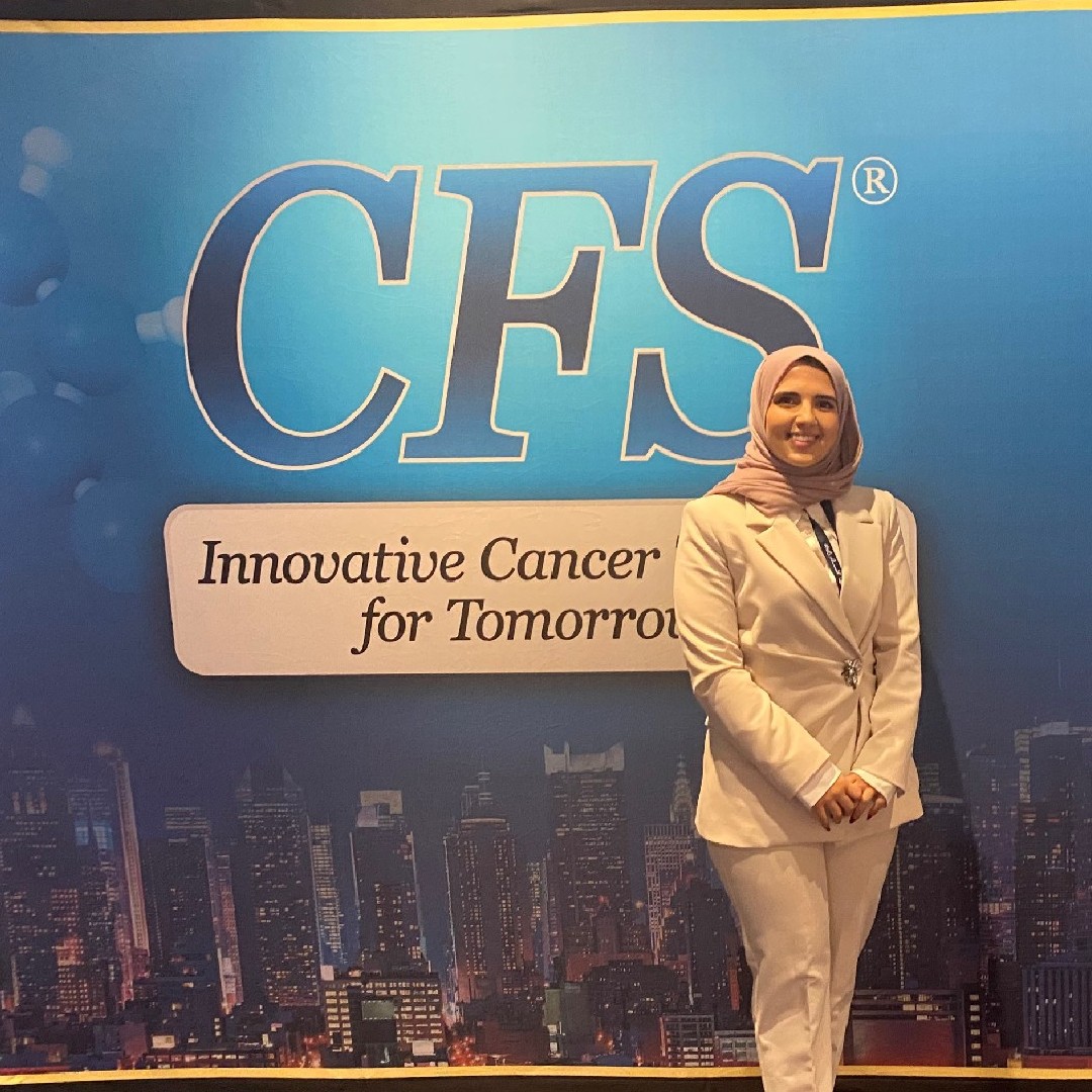 OncLive's tweet photo. Thanks to @NAbuhadra of @MSKCancerCenter for sharing some exciting updates in metastatic triple-negative breast cancer with us today! @gotoPER #gotoPER #gotoCFS #CFS22 #CFS40 #bcsm https://t.co/aIdjQgsjy6