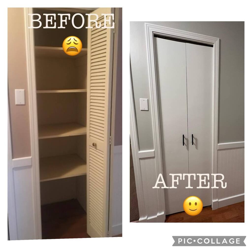 I’ve been on a bit of a DIY reno streak, and I am so excited with how these ugly old louvre bifold closet doors turned out. I might just do all the doors in the house! New door for our linen closet was going to be over $100.  That seems a bit steep when … instagr.am/p/Cky1fhLSaJA/