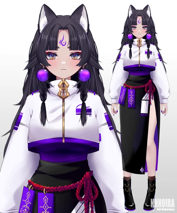 Here is fullbody ref of Noi#noi絵 