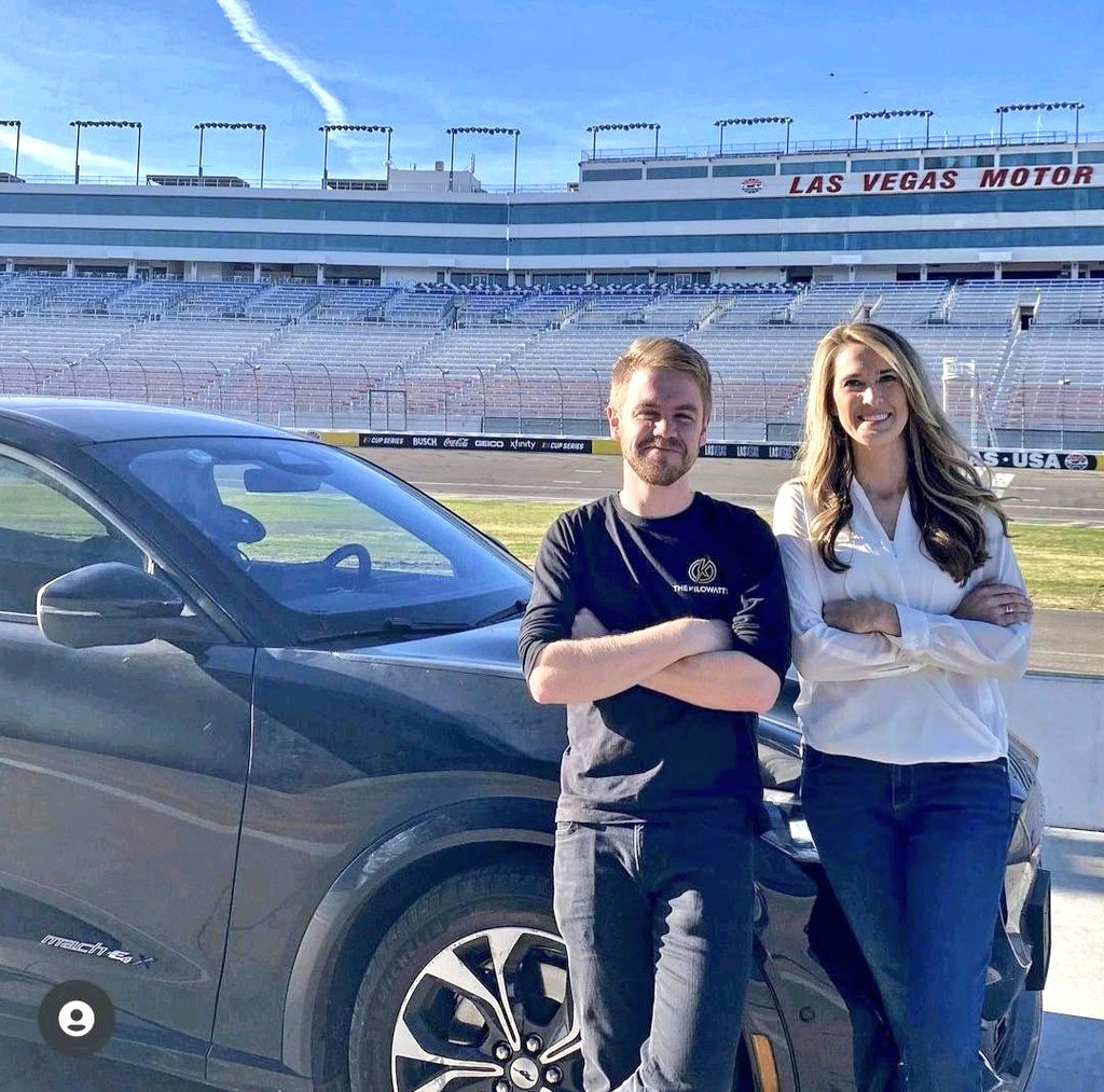 MissGoElectric's tweet photo. 1 year ago, I was wrapping up a 10 day EV rally in a @Ford Mustang Mach E with an internet stranger 🤓.. &amp; WON the @AcrossCharge!

What a fun journey it was &amp; I'm grateful to have made a life-long friend in @klwtts

Watch the documentary from @NBCSports on https://t.co/4kRjIEI6Gw https://t.co/5BHKlshMax