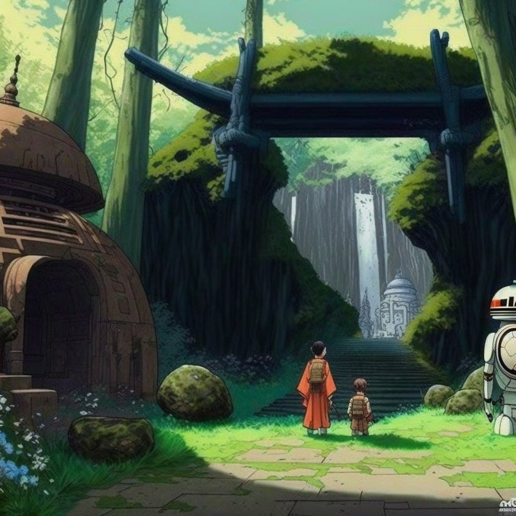 GenerativeBoops's tweet image. Lucasfilm and Studio Ghibli?! Yes please!! #aiart #midjourney
