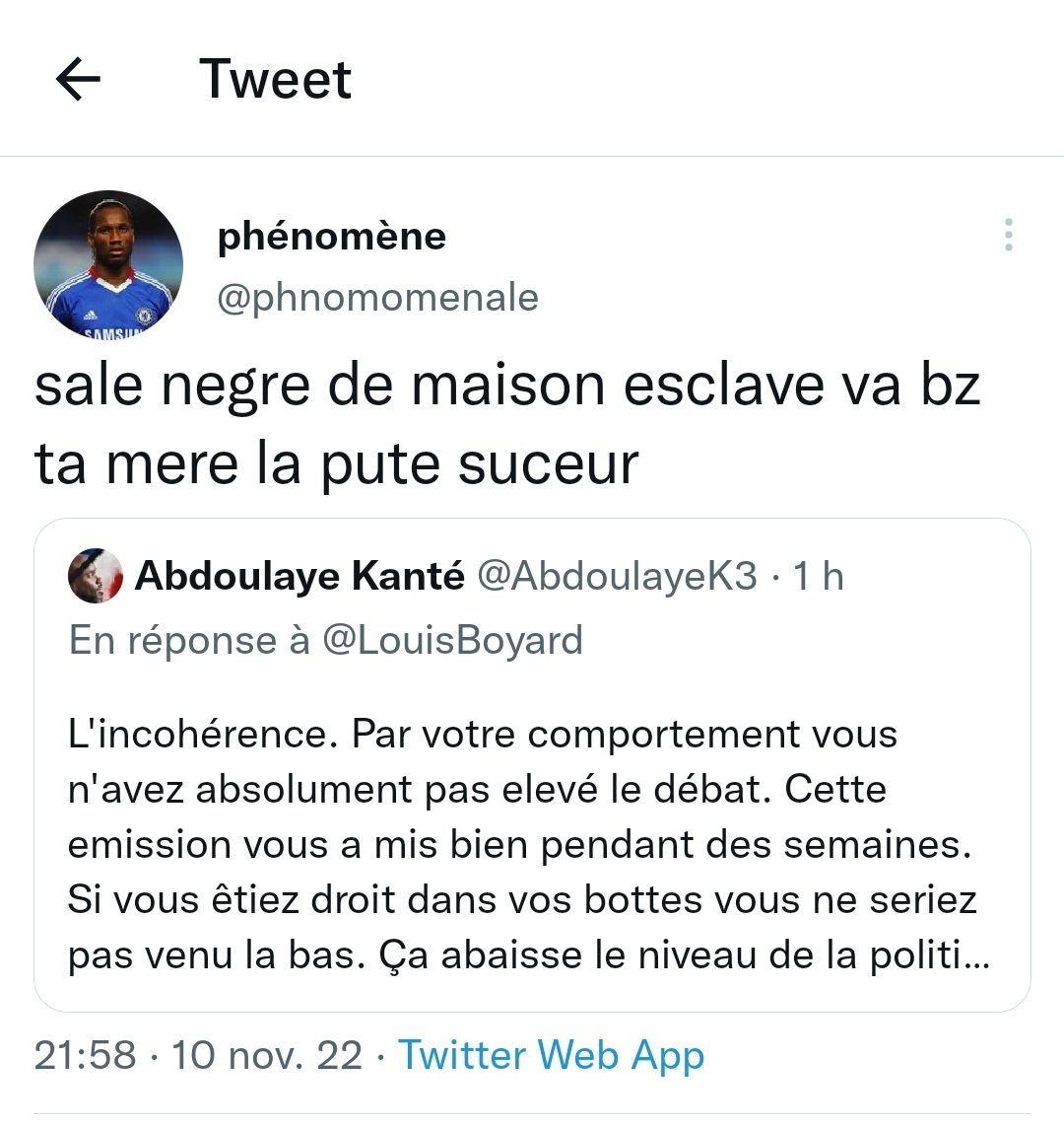 AbdoulayeK3's tweet photo. Faut pas enerver le fameux camp du bien et anti raciste apparemment.🤓🤭 https://t.co/X3VCwEzKVa