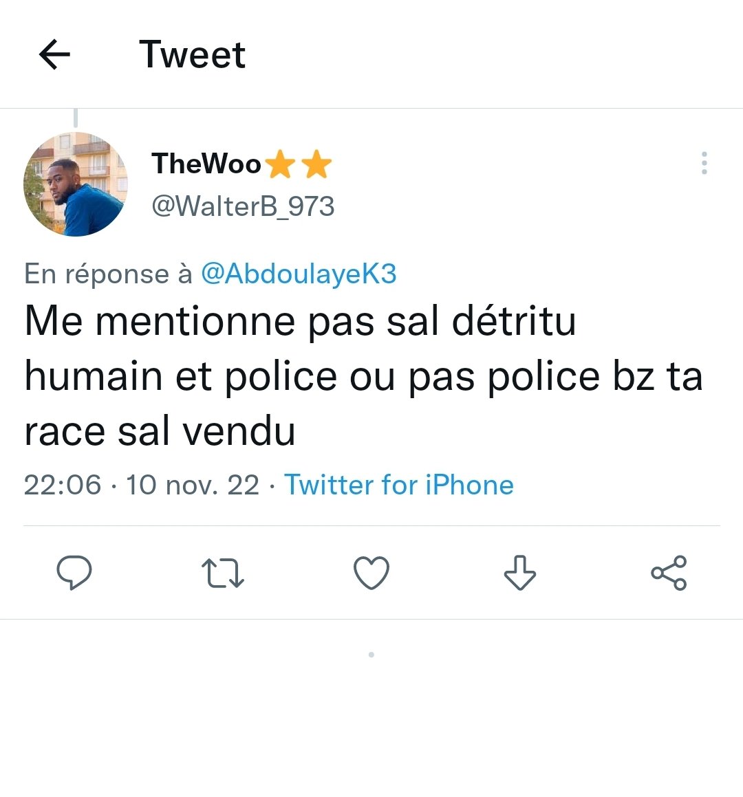 AbdoulayeK3's tweet photo. Faut pas enerver le fameux camp du bien et anti raciste apparemment.🤓🤭 https://t.co/X3VCwEzKVa