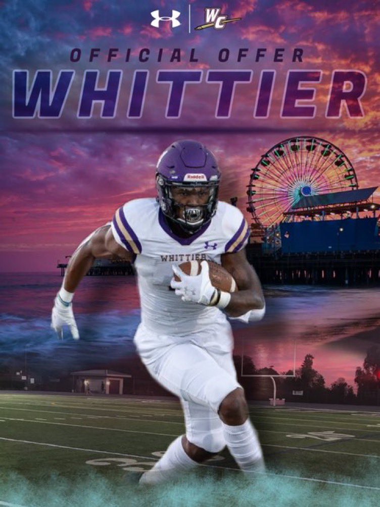 Extremely grateful to receive an offer from Whittier College! Thank you <a href="/CoachNeale/">Michael Neale</a> for the opportunity.

<a href="/DOCLEW028/">Michael Lewis</a> <a href="/westcoastpreps_/">West Coast Preps</a> <a href="/GunnerSportz/">GunnerSportz</a> <a href="/Poetfootball/">Whittier College Football</a>