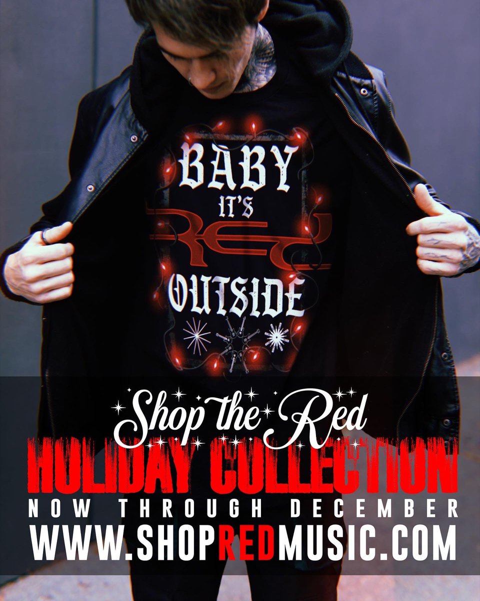 thebandred's tweet photo. Baby, it’s RED outside. ❄️ The RED Holiday Collection is now live at https://t.co/vEgAQaLTuK. ☃️ Including two brand new designs!! Order by December 14th to guarantee Christmas delivery. 🎄

#RED #holidays #alliwantforchristmasisRED https://t.co/5AzTgPq24n