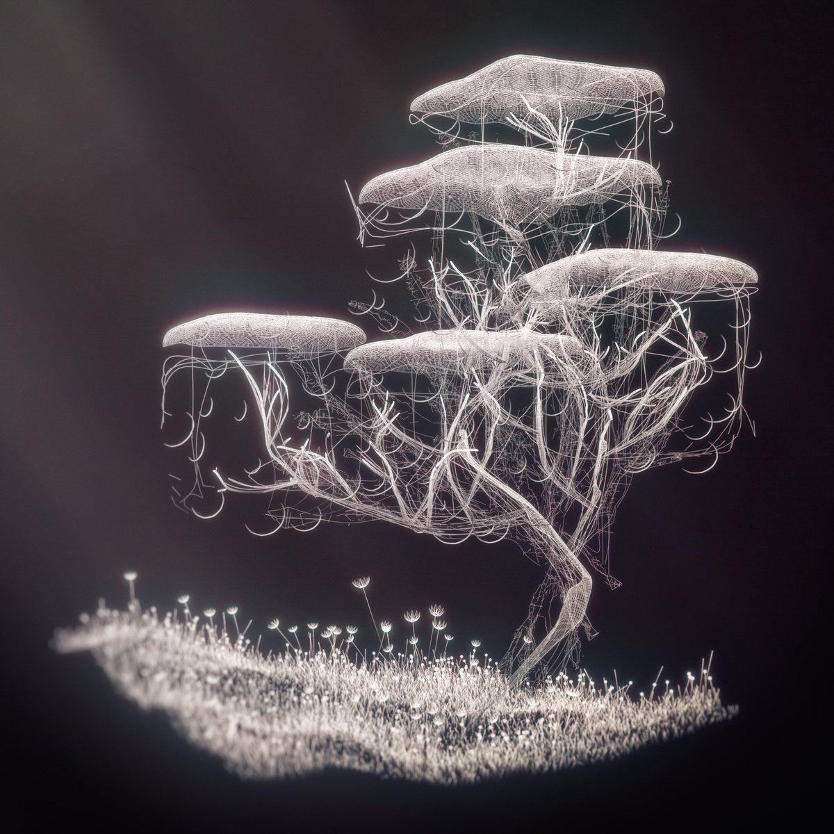 damjanmx's tweet photo. Time is of the essence,
before the leaves harden.
From green to fluorescence,
in futuristic garden.

Didn't have much time for this one #shittyExcuse

#nodevember #nodevember2022 #sidefxHoudini #shittyPoetry https://t.co/cQHepOPVMy