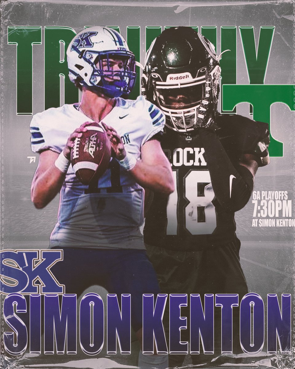 Trinity is heading down to Simon Kenton. This second round game will be tough for the Rocks as SK has a very good offense led by Chase Crone. Although the Rocks haven’t been scoring the most points as in year’s past they seem to