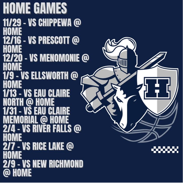 HudsonGirlsBas1's tweet image. Mark your calendars for game days!!  

We can’t wait to get the season started!  See you in the gym…

💙🏀🤍