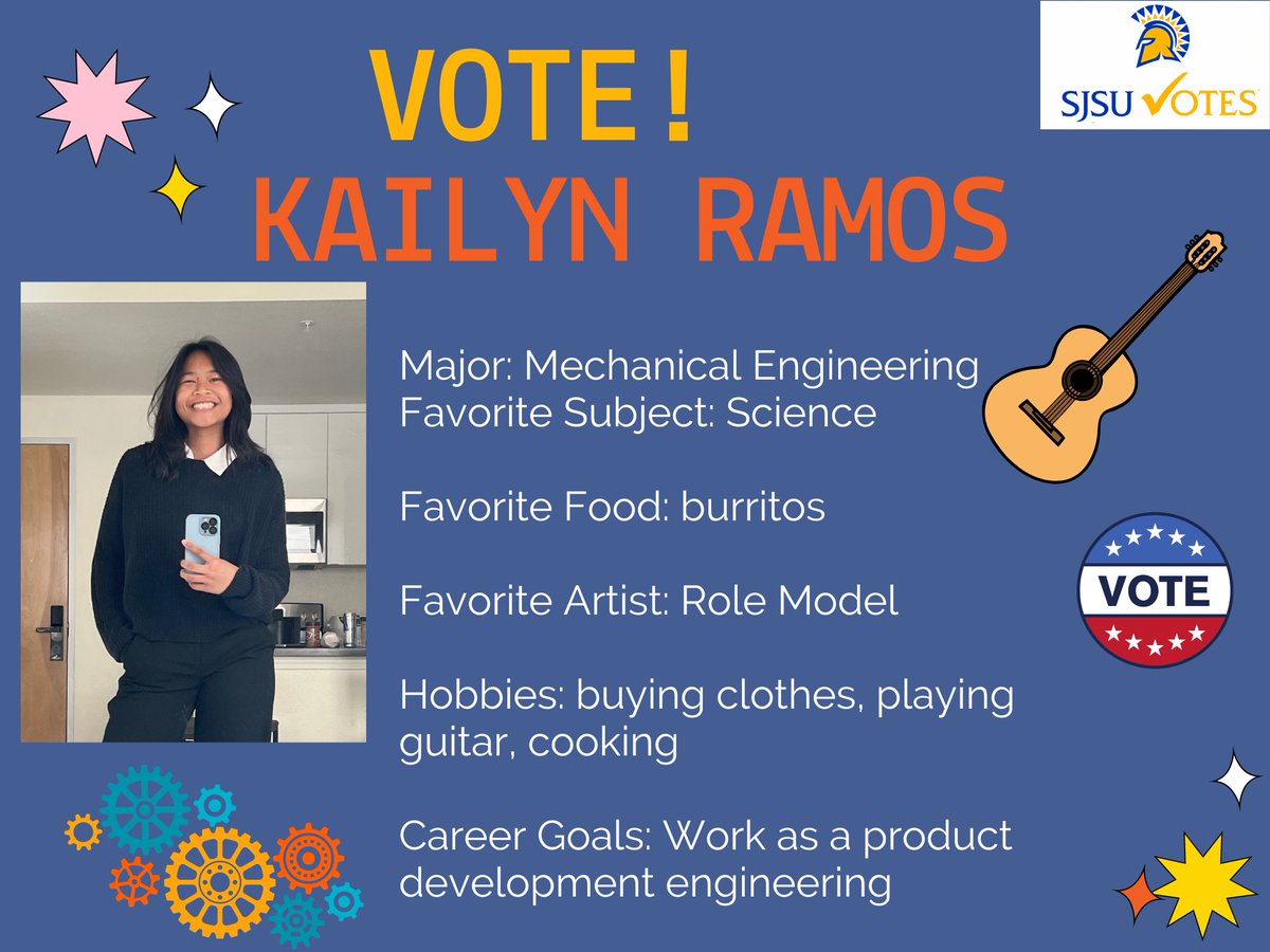 SJSUvotes's tweet image. Get to know Kailyn from the @SJSUvotes team! #sjsuvotes @SJSU @SLSVCoalition