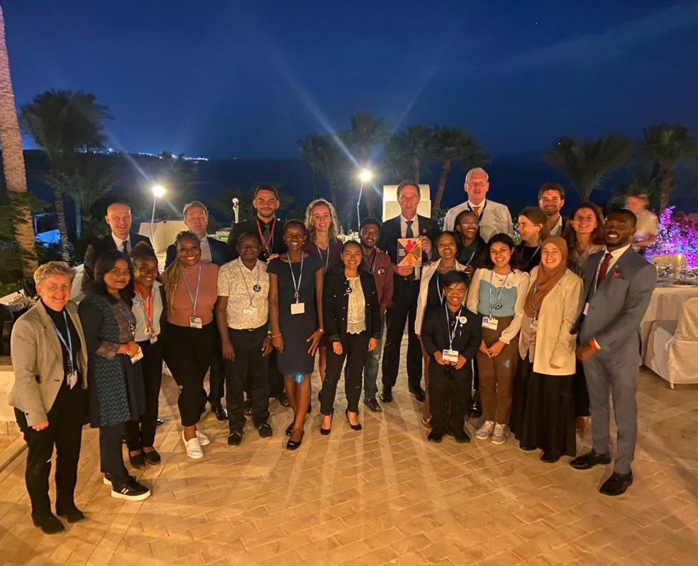 NLinNigeria's tweet photo. Youth movements are connecting globally to join hands and call for action to save our shared home.

As youths of the Global Partnership @wearetmrwgp we wrote our own climate agenda on how we want to futureproof the planet. Here we are presenting the plans to the Dutch @MinPres 👇🏿 https://t.co/G0vHxRiQOa