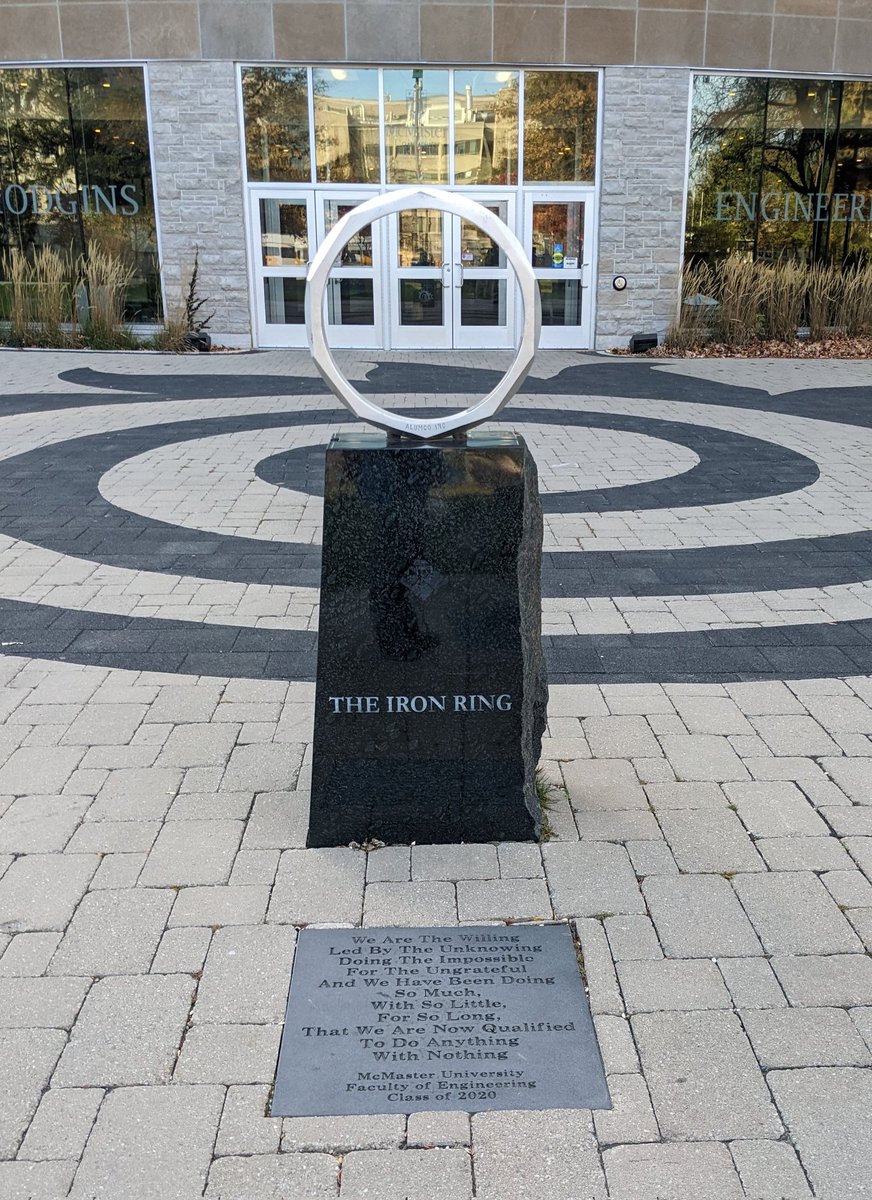 And today, stopped by at McMaster to talk about grad school in engineering.