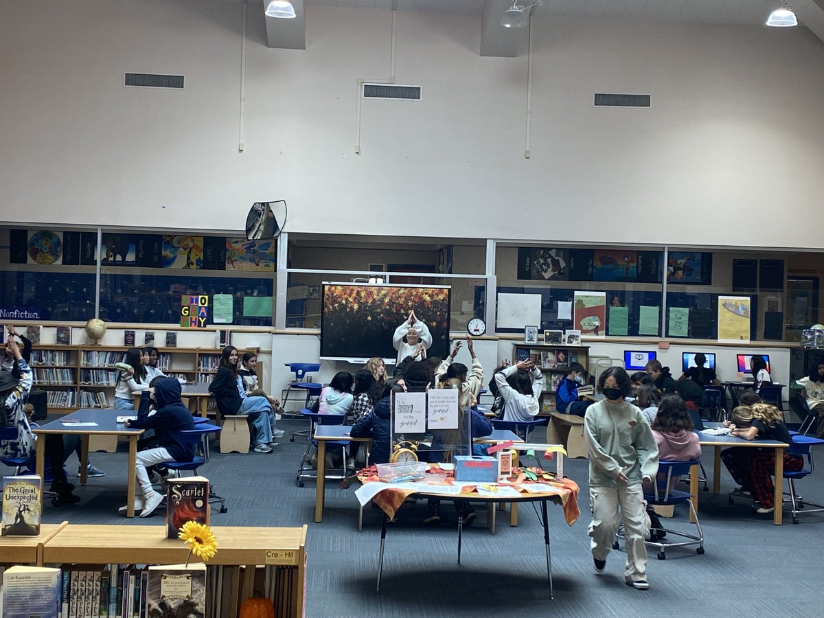 It is "TIME" to be Grateful. Students are helping to create a Grateful Chain this month and enjoying our Wellness Wednesday's. This week? Breathing.....