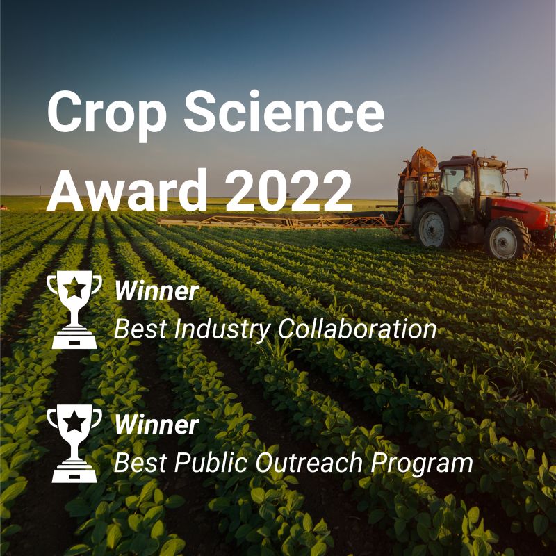 BASFAgProducts's tweet image. We're #CropScienceAward 2022 winners! 🎉 We’re excited to share we’ve won two awards, one each in the “Best Industry Collaboration” and “Best Public Outreach Program” categories. Congrats to all partners and colleagues involved! Read more here: bit.ly/3UL537j