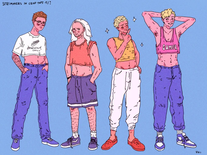 today i offer u strimmers in crop tops.. tomorrow… more strimmers in crop tops  