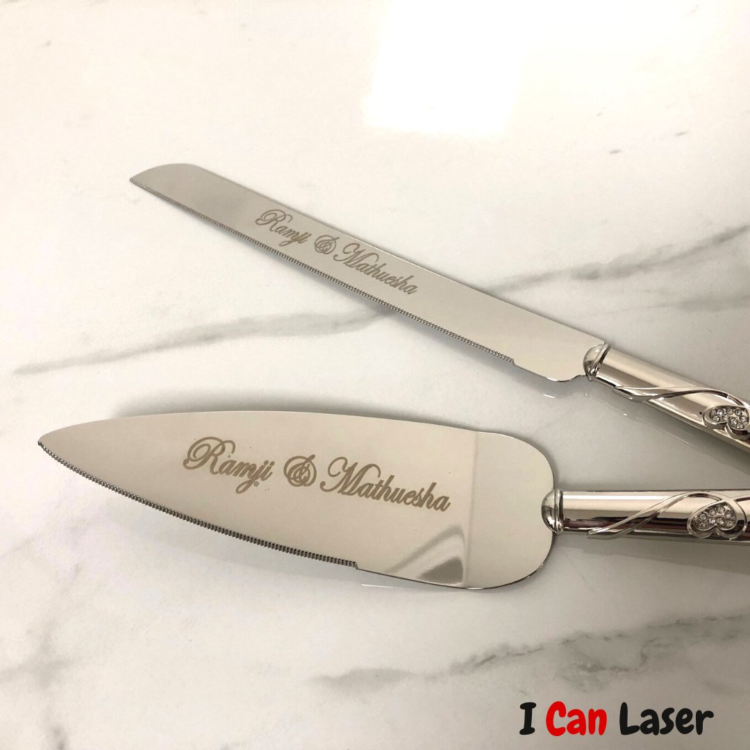 IcanLaser's tweet photo. Laser engraving on wedding cake set. 

#weddinggift #giftideas #customgift  #mississauga #toronto https://t.co/2upfCWiTqn