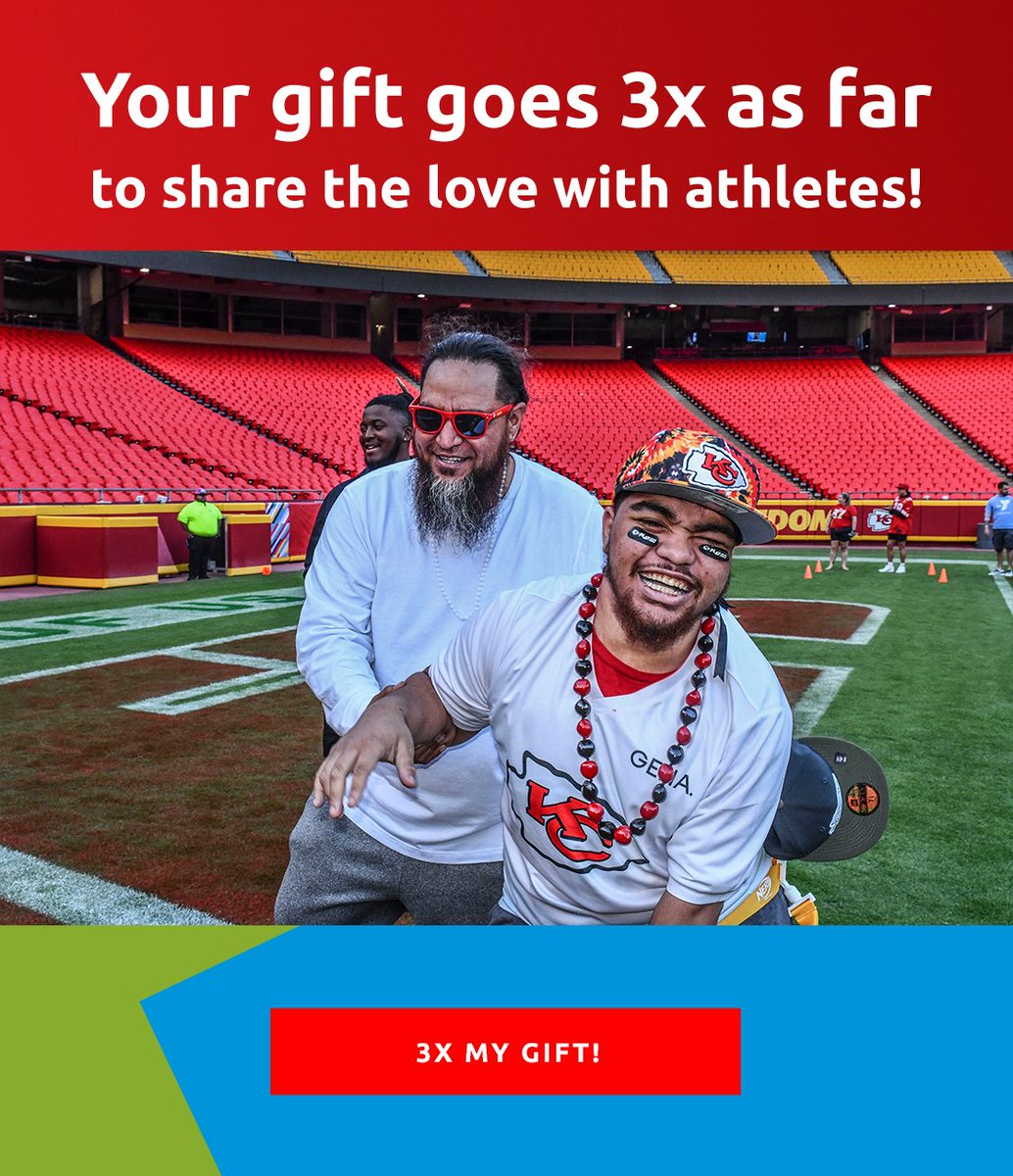 ⏰It's the last day to make a tax-deductible donation to Special Olympics Missouri for 2022. All gifts from now until midnight will be 3X MATCHED to help even more athletes get off the sidelines in 2023! Donate now  bit.ly/3G6d4iV #ChooseToInclude #SOMOPremier