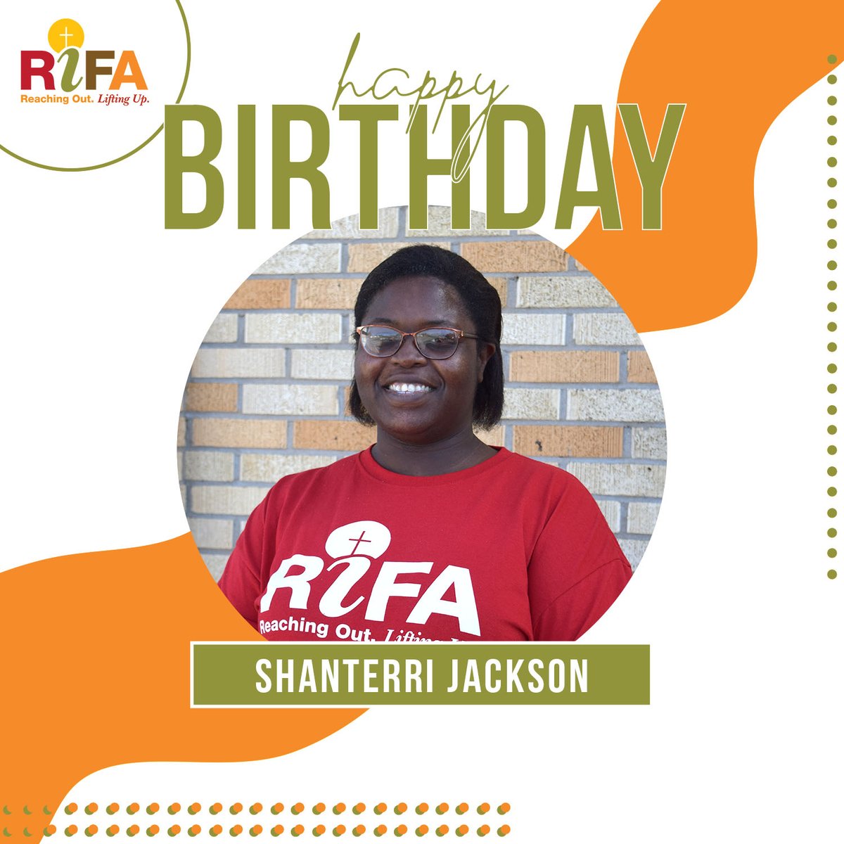 rifajackson's tweet photo. Happy Birthday to one of our amazing donations processors, Shanterri! We hope you have a great day! #RIFAJackson https://t.co/2IXLqKeS0O