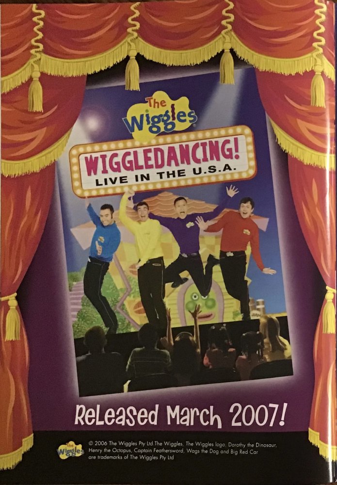 chance_0527's tweet photo. According to the program given out at the AUS leg of the Racing to the Rainbow Show, Wiggledancing U.S.A. was originally intended to be released in Australia in March 2007. On the right is my concept art of what the final cover might have looked like. https://t.co/1ogTFV2ddQ