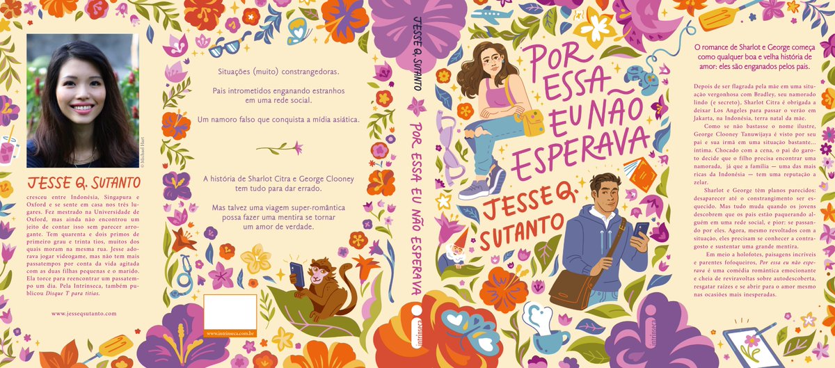 jesse q. sutanto's "well, that was unexpected" brazilian cover, from sketch to final ✨ 