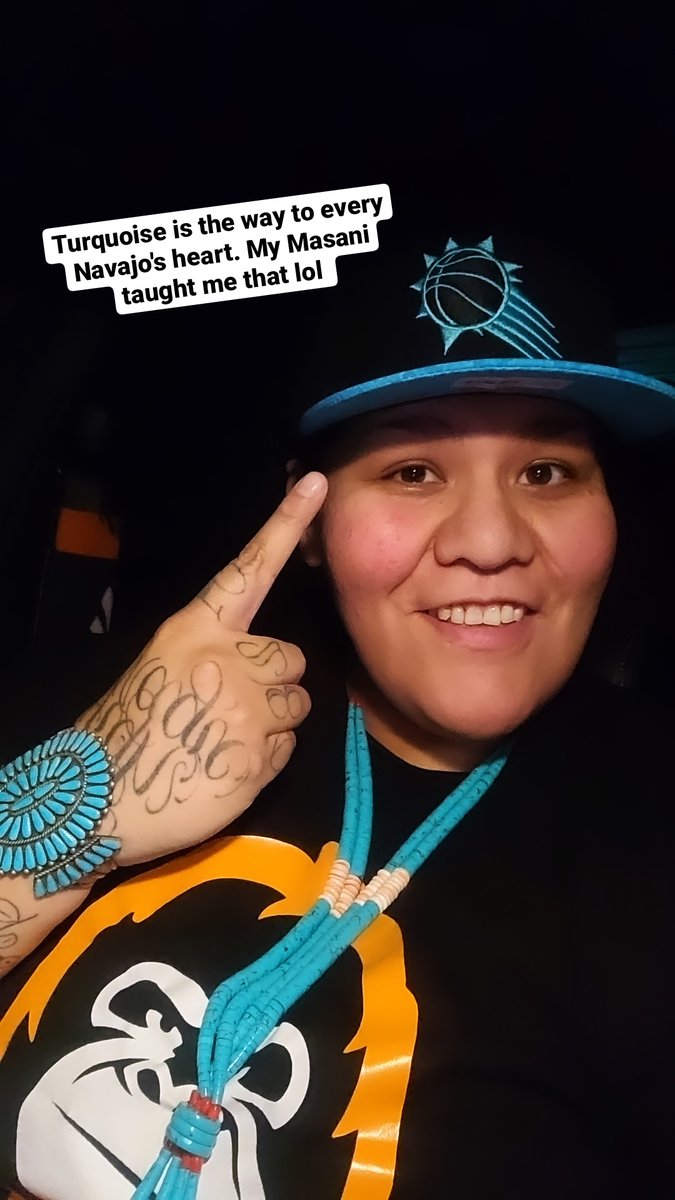SUNBRERO_602's tweet photo. I look like crap I've been awake since 1 pm yesterday but man is my little indigenous heart so happy right now. 💙🥲💙🥲 #navajonation #indigenouscreature🤣 https://t.co/AexvcBOOAo