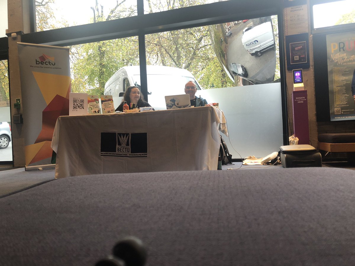 #bectu #Unionweek had a great time at Nottingham Playhouse, talking to a number of non members, selling the idea of unions and benefits of membership.