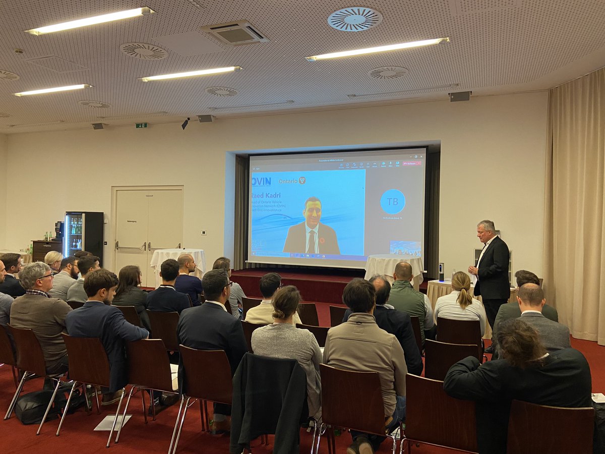 Raed_Kadri1's tweet image. Pleased to provide keynote remarks at AIRlabs Austria's Conference today!

I had the opportunity to highlight the globally-leading activities happening through @ONgov's @OVINhub, our first-of-its-kind #crossborder work on #aerialmobility with #Michigan!