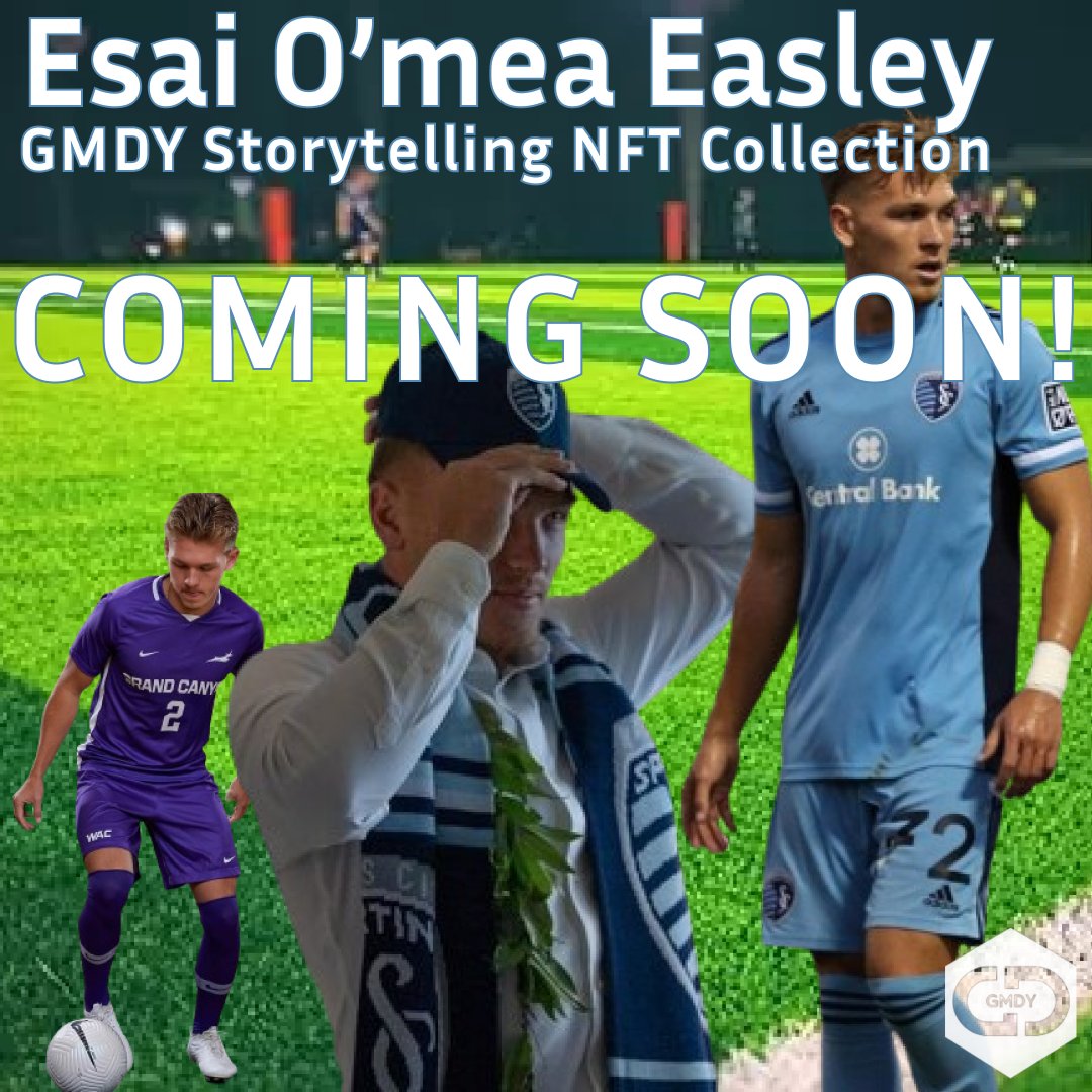 LET'S GO <a href="/esaieasley8/">Esai Easley</a> ! Your story in a #digital collection is going to be amazing! We can't wait to help you tell it!

Stay tuned for Esai's collection coming soon!

What other stories do want to see told?

#nft #web3 #sportsdigitalcollectibles #athlete #branding #soccer #MLS