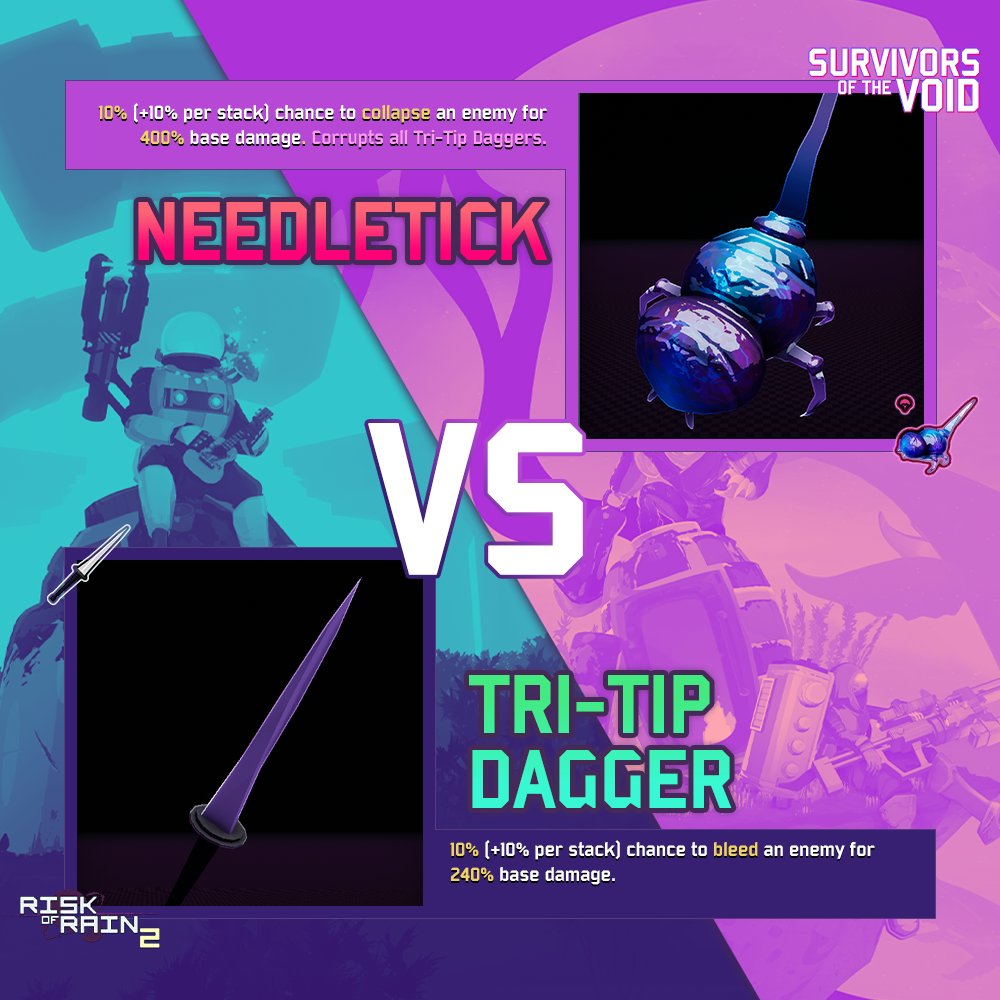 Risk of Rain 2 on Twitter "A sharp blade or a sharp blade... with legs