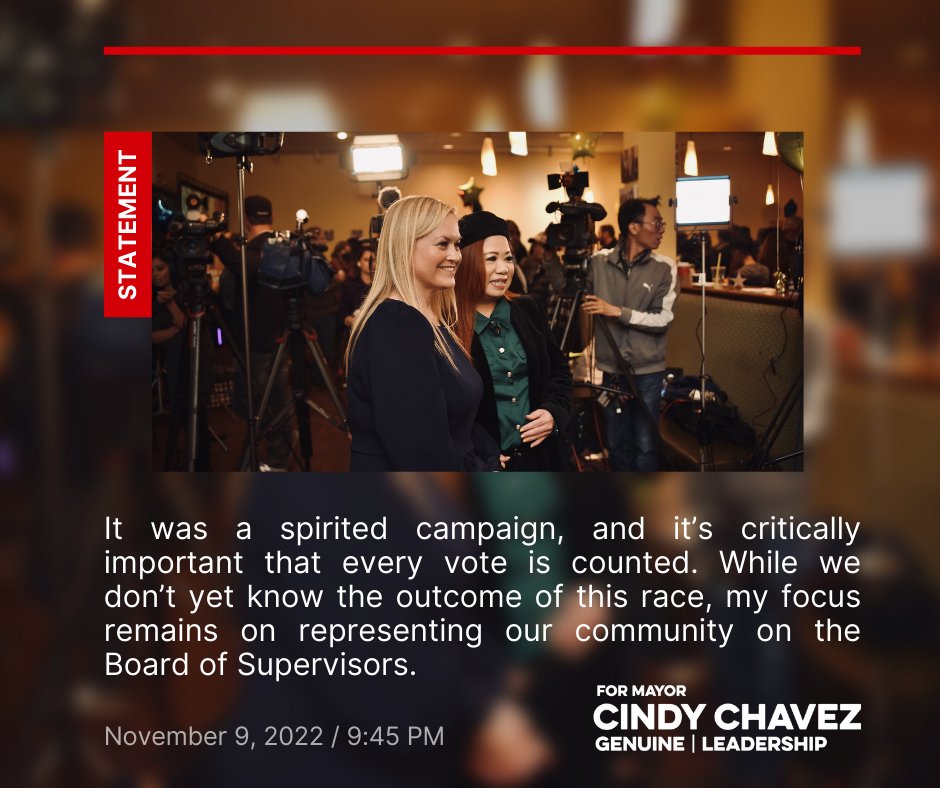 Cindy Chavez for Mayor (@chavezformayor) on Twitter photo 2022-11-10 17:35:43