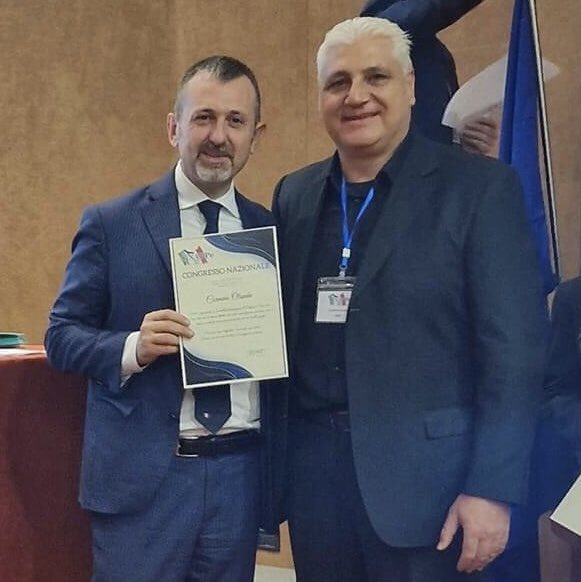 SippeNazionale's tweet photo. #Sippe al congresso del #Sinappe. Presenti anche il sottosegretario alla giustizia @DelmastroAndrea @FratellidItalia confermato segretario Sinappe Roberto Santini. https://t.co/ghWd8J0TzD