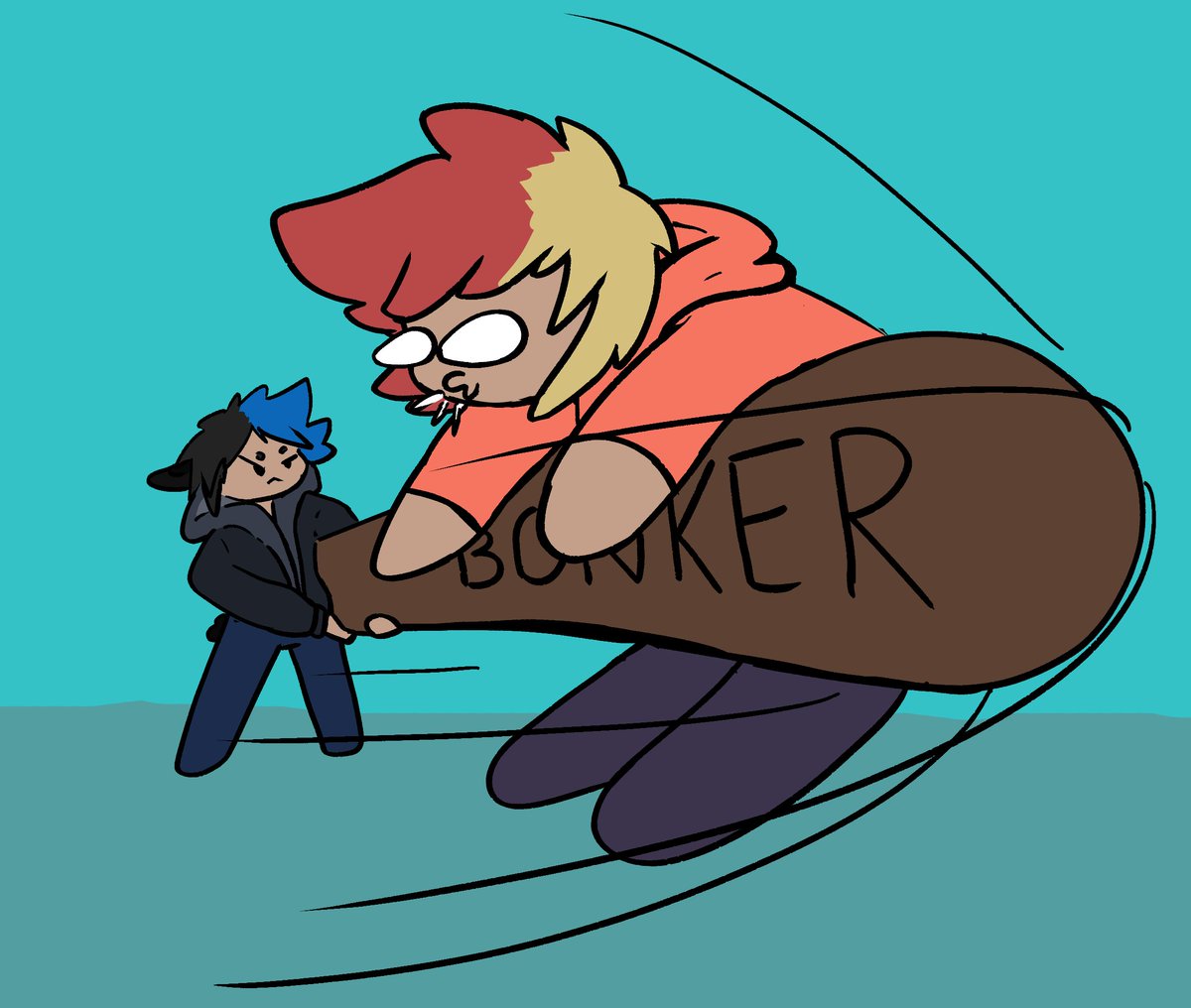 I got bonked for being stupid... deserved it tho x3
(very big bonker i know)