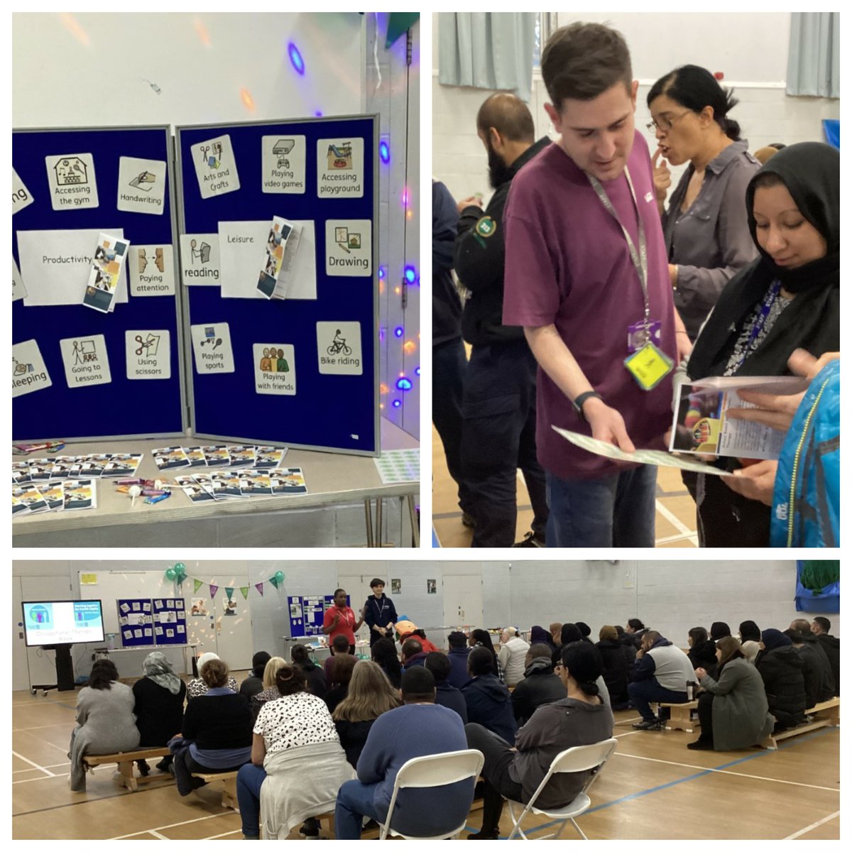 For Occupational Therapy week, Students from <a href="/communicate2U/">C2U</a> <a href="/OTPlacementsCU/">Cov Uni OT Placement Team</a> led a workshop for @CalthorpeAC Staff exploring the work of a school based OT.