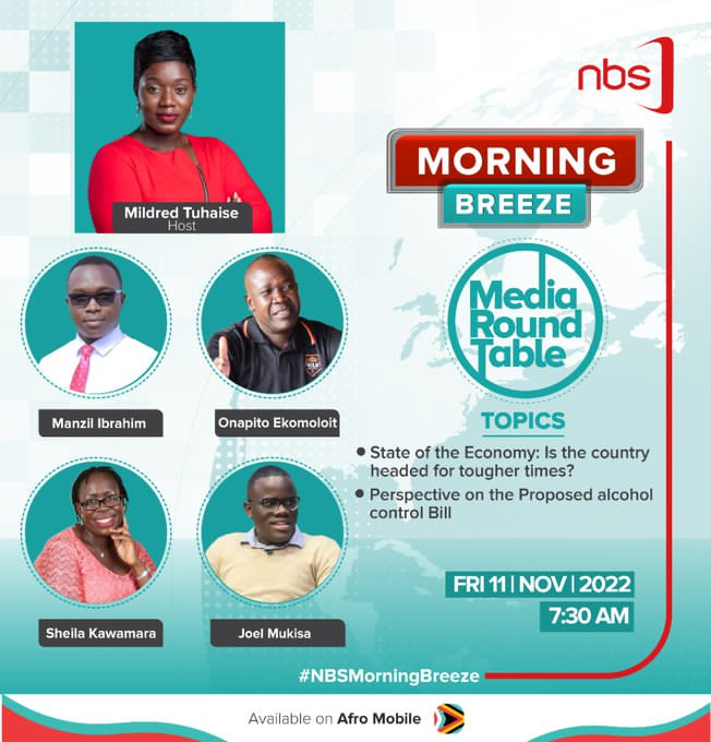 victor_tayebwa's tweet photo. Friday Politics is on with @mildredtuhaise on the state of the economy: Is the country headed for tougher times?

#NBSUpdates https://t.co/ExjK90zKbq